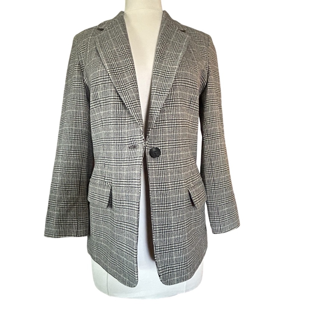 Pendleton Vintage Wool Herringbone Button Black G… - image 2